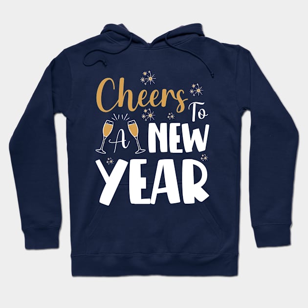 Xmas New Year Wishes Cheers 2023, Christmas Gift For Family Hoodie by EleganceSpace